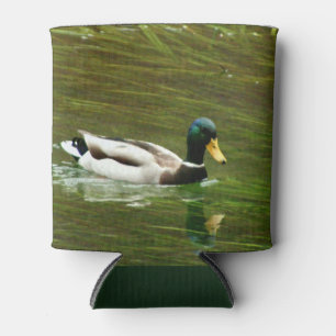 Rafraîchisseur Pour Canette Beau Canard De Mallard Qui Glisse À Travers Le Lac