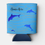 Rafraîchisseur Pour Canette Beau dauphins nageant. (Devant)