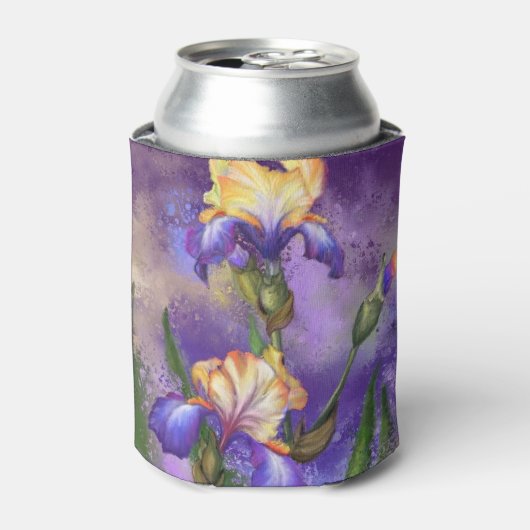 Rafraîchisseur Pour Canette Beau Iris Flower Can Cooler (Can devant)