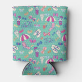 Rafraîchisseur Pour Canette Beau Motif Avec Éléments Été (Devant)