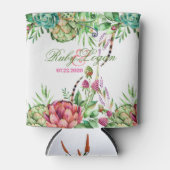 Rafraîchisseur Pour Canette Beau Succulents Mariage peut refroidir (Devant)