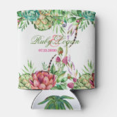 Rafraîchisseur Pour Canette Beau Succulents Mariage peut refroidir (Dos)