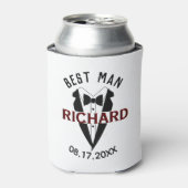 Rafraîchisseur Pour Canette Beau Tux Nom Best Man Mariage Cadeau (Can devant)