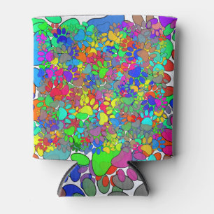 Rafraîchisseur Pour Canette Beaucoup D'Empreintes de pattes De Chiens Partout