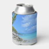 Rafraîchisseur Pour Canette Beautiful Turquoise Tropical Beach (Can devant)