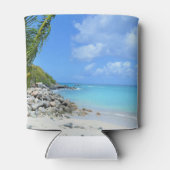 Rafraîchisseur Pour Canette Beautiful Turquoise Tropical Beach (Dos)