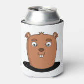 Rafraîchisseur Pour Canette Beaver coming out of a hole (Can devant)