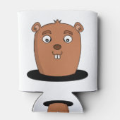 Rafraîchisseur Pour Canette Beaver coming out of a hole (Dos)