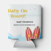 Rafraîchisseur Pour Canette Bébé à bord du baby shower de planche à voile (Dos)