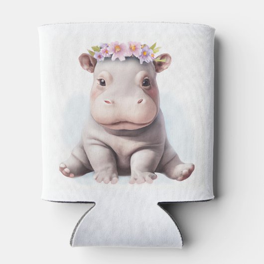 Rafraîchisseur Pour Canette Bébé adorable Hippopotamus (Dos)