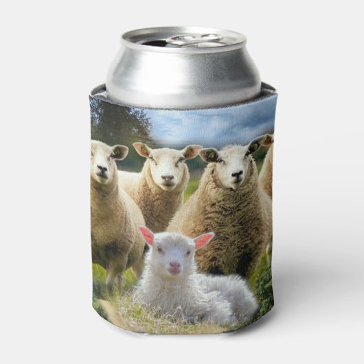 Rafraîchisseur Pour Canette Bébé agneau mouton troupeau troupeau troupeau (Can devant)