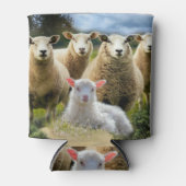 Rafraîchisseur Pour Canette Bébé agneau mouton troupeau troupeau troupeau (Devant)