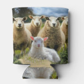 Rafraîchisseur Pour Canette Bébé agneau mouton troupeau troupeau troupeau (Dos)