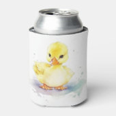 Rafraîchisseur Pour Canette Bébé Canard 2 Aquarelle peut refroidir (Can devant)