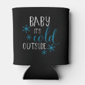 Rafraîchisseur Pour Canette Bébé Il fait froid dehors Noël (Dos)