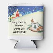 Rafraîchisseur Pour Canette Bébé Il fait froid dehors sur une boisson (Devant)
