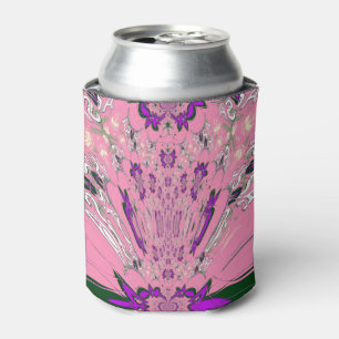 Rafraîchisseur Pour Canette Bébé joli motif de monogramme teinte rose violet