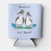 Rafraîchisseur Pour Canette Bébés à pieds bleus amusants oiseaux dansant dessi (Devant)