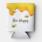 Rafraîchisseur Pour Canette Bee Happy bees miel gouttes (Devant)