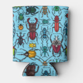 Rafraîchisseur Pour Canette Beetons sur bleu (Devant)