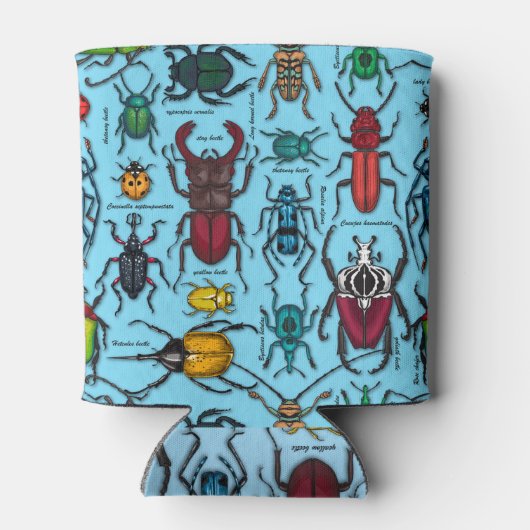 Rafraîchisseur Pour Canette Beetons sur bleu (Dos)