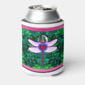 Rafraîchisseur Pour Canette Belle Artwor encadrée "Crackel Framed Dragonfly" (Can Dos)