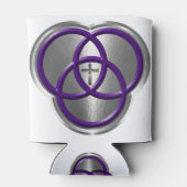 Rafraîchisseur Pour Canette Belle bague de la Trinité chrétienne avec croix (Dos)