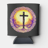 Rafraîchisseur Pour Canette Belle Croix chrétienne détaillée (Devant)