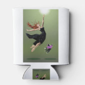 Rafraîchisseur Pour Canette Belle Danse Femme Chat Danser Performance (Dos)