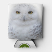 Rafraîchisseur Pour Canette Belle, Dreamy et Serene Snowy Owl (Devant)