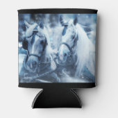 Rafraîchisseur Pour Canette Belle équipe Cheval Hiver Conduite photo (Devant)