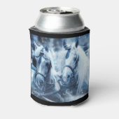 Rafraîchisseur Pour Canette Belle équipe Cheval Hiver Conduite photo (Can Dos)