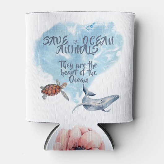 Rafraîchisseur Pour Canette Belle Ocean Animals Description Peut refroidir (Devant)