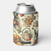 Rafraîchisseur Pour Canette Belle peinture Vintage de lapin (Can Dos)