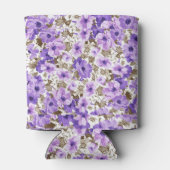 Rafraîchisseur Pour Canette belles fleurs vintages violettes (Dos)