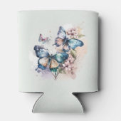 Rafraîchisseur Pour Canette Belles papillons et fleurs (Dos)