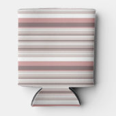 Rafraîchisseur Pour Canette Belles rayures brunes blanches (Devant)