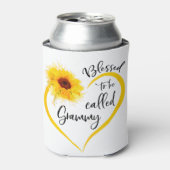 Rafraîchisseur Pour Canette Béni D'Être Appelé Grammy Cadeaux De Tournesol (Can devant)