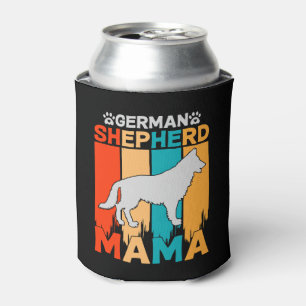 Rafraîchisseur Pour Canette berger allemand MAMA, Brown bleu