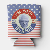 Rafraîchisseur Pour Canette Bernie Sanders Président 2020 Démocrate Photo Retr (Dos)