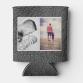 Rafraîchisseur Pour Canette Best Dad Ever Leather Print Photo Collage (Devant)