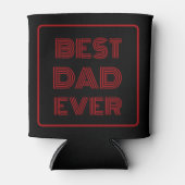 Rafraîchisseur Pour Canette Best Dad Ever Script Custom (Devant)