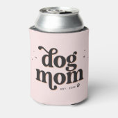 Rafraîchisseur Pour Canette Best Dog Mom Trendy Retro Typographie et Pawprint (Can Dos)