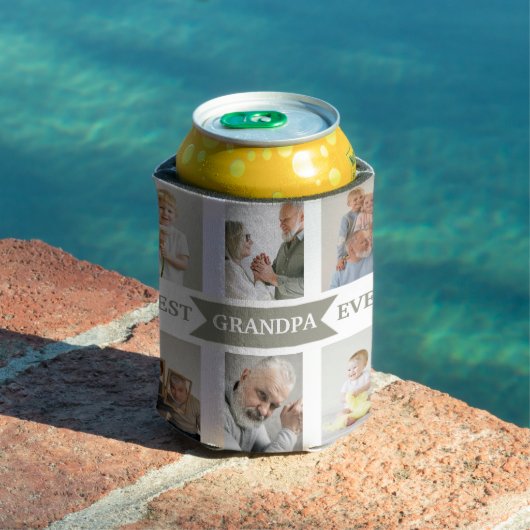Rafraîchisseur Pour Canette Best Grandpa Ever | Custom Photos Can Cooler  (Piscine in situ)