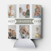 Rafraîchisseur Pour Canette Best Grandpa Ever | Custom Photos Can Cooler  (Dos)