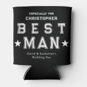 Rafraîchisseur Pour Canette Best Man Appreciation Gift Black (Devant)