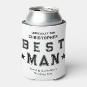 Rafraîchisseur Pour Canette Best Man Appreciation Gift White (Can devant)