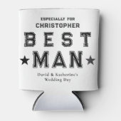 Rafraîchisseur Pour Canette Best Man Appreciation Gift White (Devant)