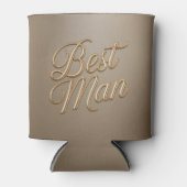 Rafraîchisseur Pour Canette Best Man Gold Script Can Cooler (Devant)