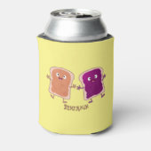 Rafraîchisseur Pour Canette Beurre d'arachide mignonne et caricature sandwich (Can Dos)